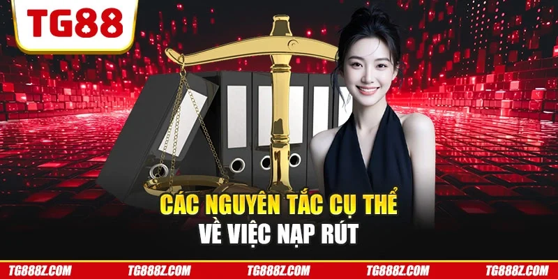 Các nguyên tắc cụ thể về việc nạp rút